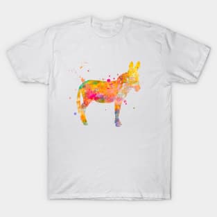 Donkey Watercolor Painting T-Shirt